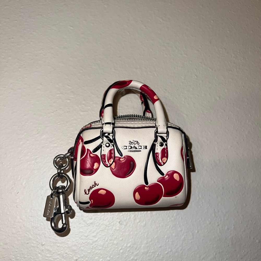 Coach Mini Bag Cherry Bag Charm